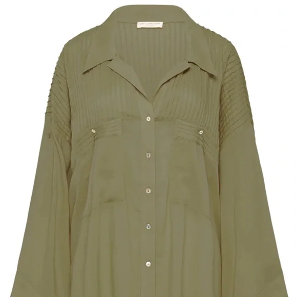 Spell Linda Blouse in Khaki - Picture 6 of 12